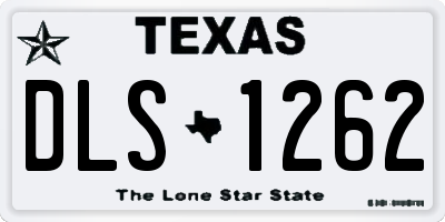TX license plate DLS1262