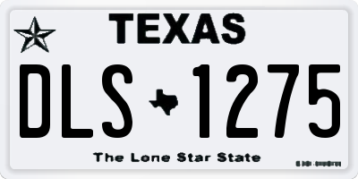 TX license plate DLS1275