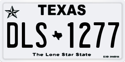 TX license plate DLS1277