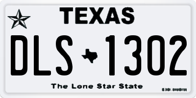 TX license plate DLS1302