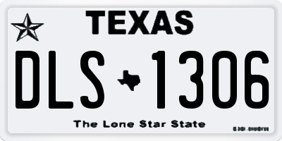 TX license plate DLS1306
