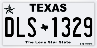 TX license plate DLS1329