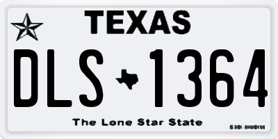 TX license plate DLS1364