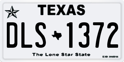 TX license plate DLS1372