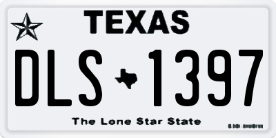 TX license plate DLS1397