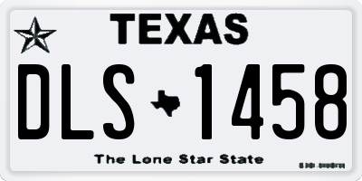 TX license plate DLS1458