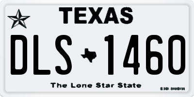 TX license plate DLS1460