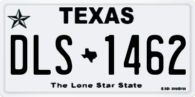 TX license plate DLS1462