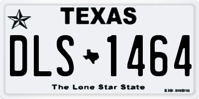 TX license plate DLS1464