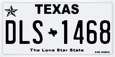 TX license plate DLS1468