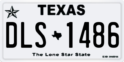 TX license plate DLS1486