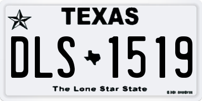 TX license plate DLS1519