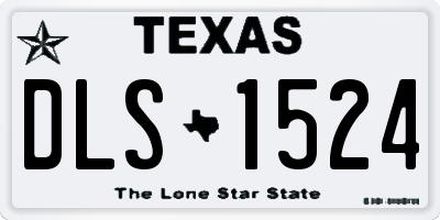 TX license plate DLS1524