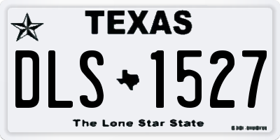 TX license plate DLS1527