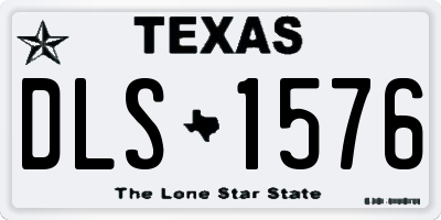 TX license plate DLS1576