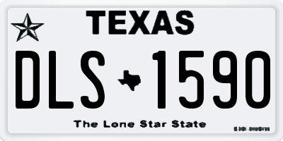 TX license plate DLS1590