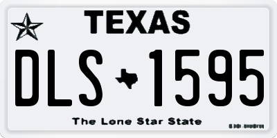 TX license plate DLS1595