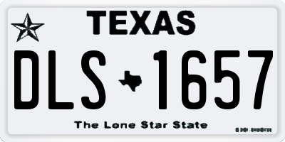 TX license plate DLS1657