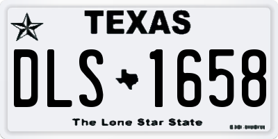 TX license plate DLS1658