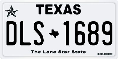 TX license plate DLS1689