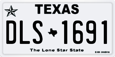 TX license plate DLS1691