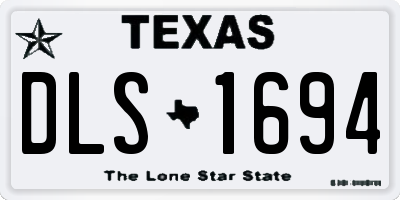 TX license plate DLS1694