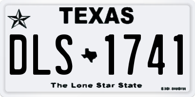 TX license plate DLS1741