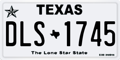 TX license plate DLS1745