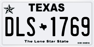 TX license plate DLS1769