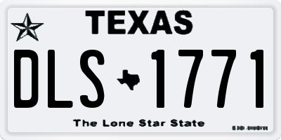 TX license plate DLS1771