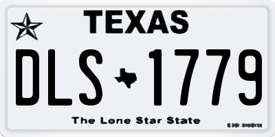 TX license plate DLS1779