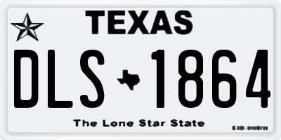 TX license plate DLS1864