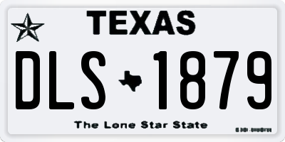 TX license plate DLS1879
