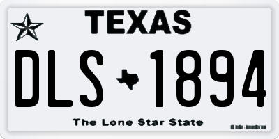 TX license plate DLS1894