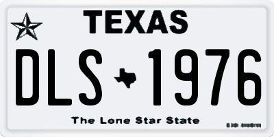 TX license plate DLS1976
