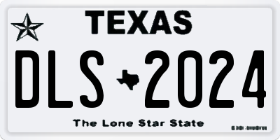 TX license plate DLS2024