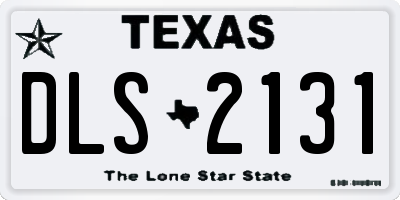 TX license plate DLS2131