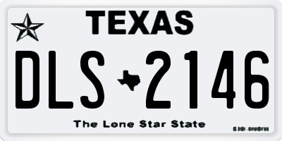 TX license plate DLS2146