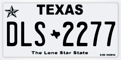 TX license plate DLS2277