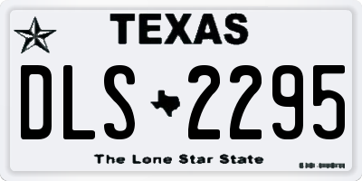 TX license plate DLS2295