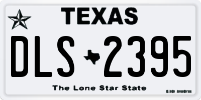 TX license plate DLS2395