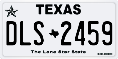 TX license plate DLS2459