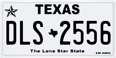 TX license plate DLS2556