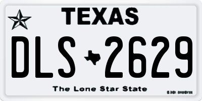 TX license plate DLS2629