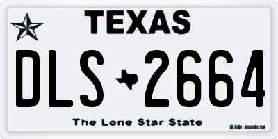 TX license plate DLS2664