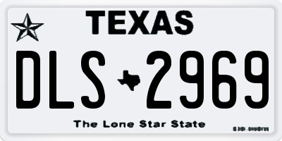 TX license plate DLS2969