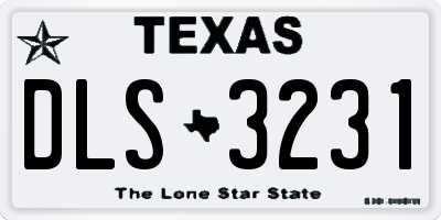 TX license plate DLS3231