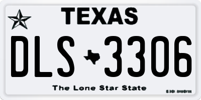 TX license plate DLS3306