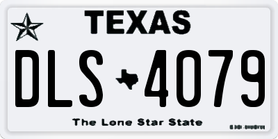 TX license plate DLS4079