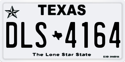 TX license plate DLS4164